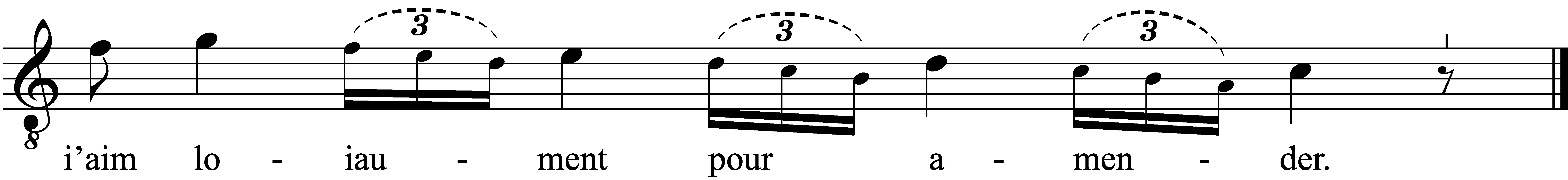 Refrain musical notation